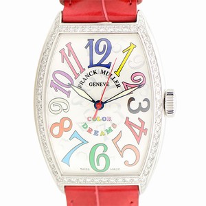 Franck Muller CINTREE CURVEX 5850 SC COL DRM D 1R (AC) Automatic Stainless Steel & Diamonds White