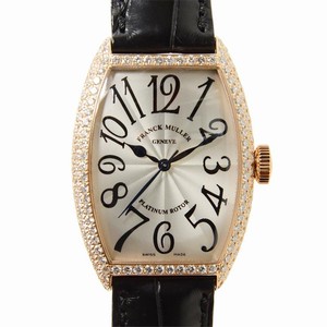 Franck Muller CINTREE CURVEX 5850 SC D (5N) Automatic 18kt Rose Gold & Diamonds Silver
