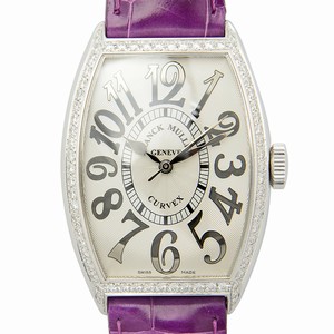 Franck Muller CINTREE CURVEX 5850 SC REL D 1R (AC) Automatic Stainless Steel & Diamonds Silver