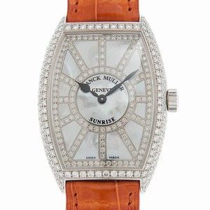 Franck Muller LONG ISLAND 5852 QZ SNR D CD (AC) Quartz Stainless Steel & Diamonds White
