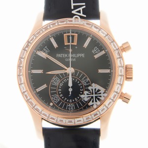 Patek Philippe COMPLICATIONS 5961R-001 Automatic 18kt Rose Gold & Diamonds Black