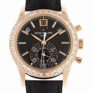 Patek Philippe COMPLICATIONS 5961R-010 Automatic 18kt Rose Gold & Diamonds Black