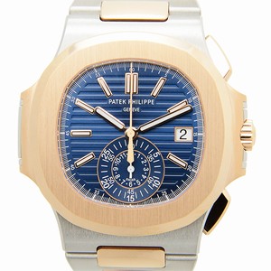 Patek Philippe NAUTILUS 5980/1AR-001 Automatic 18kt Rose Gold & Steel Blue 