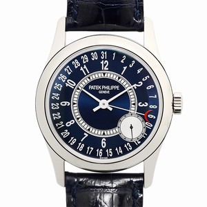 Patek Philippe CALATRAVA 6000G-012 Automatic 18kt White Gold Blue 