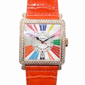 Franck Muller MASTER SQUARE 6000 H SC DT COL DRM R D (5N) Automatic 18kt Rose Gold & Diamonds Silver