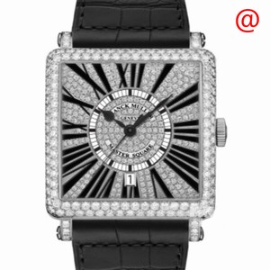 Franck Muller MASTER SQUARE 6000 H SC DT D CD(OG) Automatic 18kt White Gold & Diamond Silver