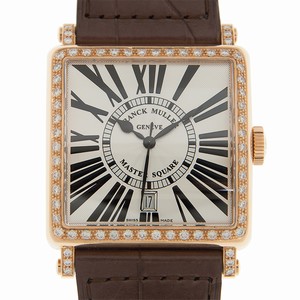 Franck Muller MASTER SQUARE 6000 H SC DT R D 1R (5N) Automatic 18kt Rose Gold & Diamonds White