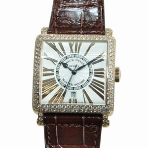 Franck Muller MASTER SQUARE 6000 H SC DT REL R D (5N) Automatic 18kt Rose Gold & Diamonds Silver