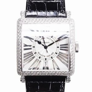 Franck Muller MASTER SQUARE 6000 H SC DT REL R D (OG) Automatic 18kt White Gold & Diamond Silver