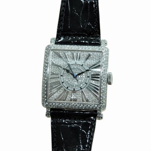 Franck Muller MASTER SQUARE 6000 H SC DT REL R D CD (OG) Automatic 18kt White Gold & Diamond Silver