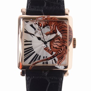 Franck Muller MASTER SQUARE 6000 H SC TIG 2 (5N) Automatic 18kt Rose Gold Silver
