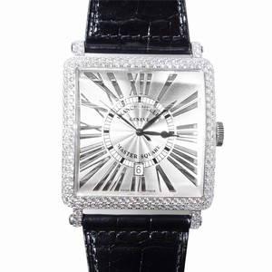 Franck Muller MASTER SQUARE 6000 K SC DT D (AC) Automatic Stainless Steel & Diamonds Silver
