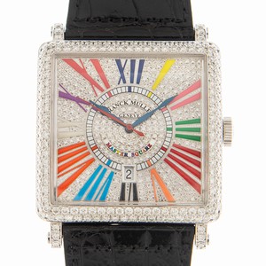 Franck Muller MASTER SQUARE 6000 K SC DT D CD COL DRM (OG) Automatic 18kt White Gold & Diamond Silver