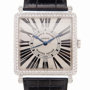 Franck Muller MASTER SQUARE 6000 K SC DT R D (OG) Automatic 18kt White Gold & Diamond Silver