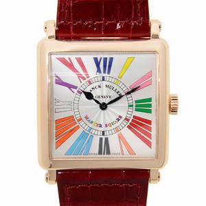 Franck Muller MASTER SQUARE 6002 H QZ COL DRM R (5N) Quartz 18kt Rose Gold Silver