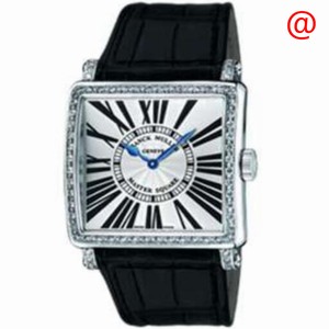 Franck Muller MASTER SQUARE 6002 H QZ D 1R BL R(AC) Quartz Stainless Steel & Diamonds Silver