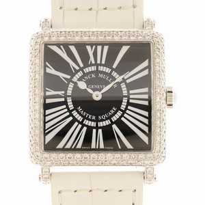 Franck Muller MASTER SQUARE 6002 L QZ D (OG) Quartz 18kt White Gold & Diamond White