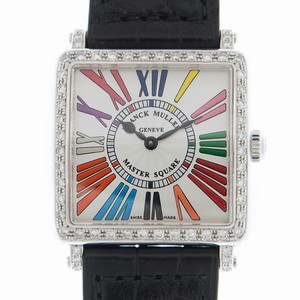 Franck Muller MASTER SQUARE 6002 L QZ D 1R COL DRM (AC) Quartz Stainless Steel & Diamonds White