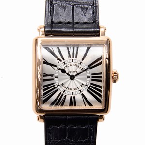 Franck Muller MASTER SQUARE 6002 L QZ R (5N) Quartz 18kt Gold & Steel Silver