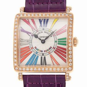 Franck Muller MASTER SQUARE 6002 M B COL DRM R D 1R (5N) Quartz 18kt Rose Gold & Diamonds Silver