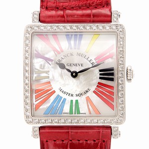 Franck Muller MASTER SQUARE 6002 M B QZ COL DRM MOP R D 1R (AC) Quartz Stainless Steel & Diamonds White