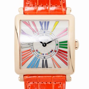 Franck Muller MASTER SQUARE 6002 M B QZ COL DRM R (5N) Quartz 18kt Rose Gold Silver