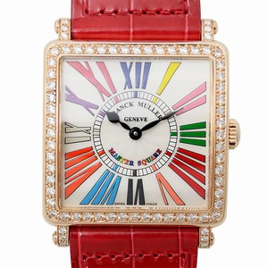 Franck Muller MASTER SQUARE 6002 M B QZ COL DRM R D 1R (5N) Quartz 18kt Rose Gold & Diamonds Silver