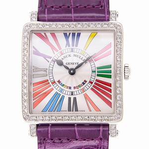 Franck Muller MASTER SQUARE 6002 M B QZ COL DRM R D 1R (OG) Quartz 18kt White Gold & Diamond White
