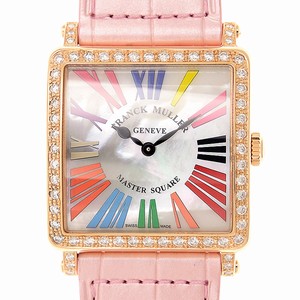 Franck Muller MASTER SQUARE 6002 M B QZ COL DRM R MOP D 1R (5N) Quartz 18kt Rose Gold & Diamonds White