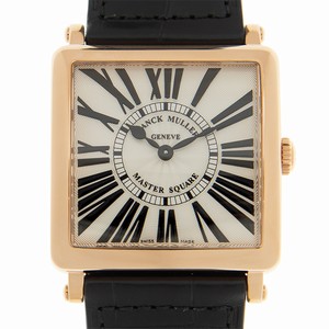 Franck Muller MASTER SQUARE 6002 M B QZ REL R (5N) Quartz 18kt Rose Gold White