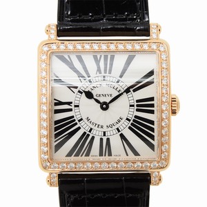 Franck Muller MASTER SQUARE 6002 M B QZ R D 1R (5N) Quartz 18kt Rose Gold & Diamonds Silver