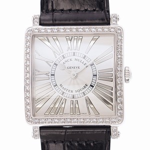 Franck Muller MASTER SQUARE 6002 M B QZ REL R D 1R (OG) Automatic 18kt White Gold & Diamond White