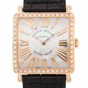 Franck Muller MASTER SQUARE 6002 M B QZ REL R MOP D 1R (5N) Quartz 18kt Rose Gold & Diamonds White