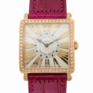 Franck Muller MASTER SQUARE 6002 M QZ B REL R D 1R (5N) Quartz 18kt Rose Gold & Diamonds Silver