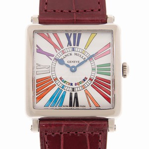 Franck Muller MASTER SQUARE 6002 M QZ COLOR DREAMS (OG) Quartz 18kt White Gold White