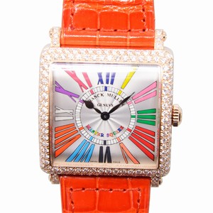 Franck Muller MASTER SQUARE 6002 M QZ COL DRM R D (5N) Quartz 18kt Rose Gold & Diamonds Silver