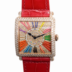 Franck Muller MASTER SQUARE 6002 M QZ COL DRM R D CD (5N) Quartz 18kt Rose Gold & Diamonds Gold