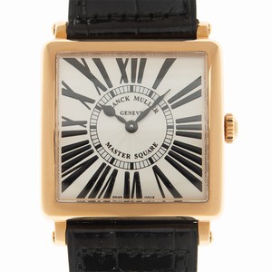 Franck Muller MASTER SQUARE 6002 M QZ R (5N) Quartz 18kt Rose Gold Silver