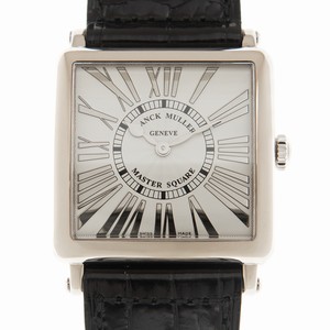 Franck Muller MASTER SQUARE 6002 M QZ REL R (OG) Quartz 18kt White Gold Silver