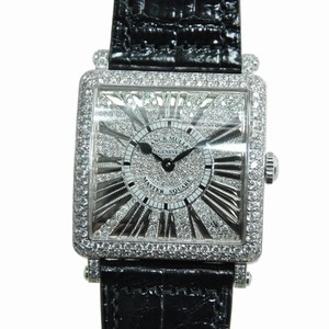 Franck Muller MASTER SQUARE 6002 M QZ REL R D CD (OG) Quartz 18kt White Gold & Diamond Silver