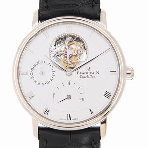 Blancpain VILLERET 6025-1542-55B Automatic 18kt White Gold White