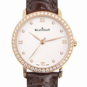 Blancpain WOMEN 6104-2987-55A Automatic 18kt Rose Gold & Diamonds White