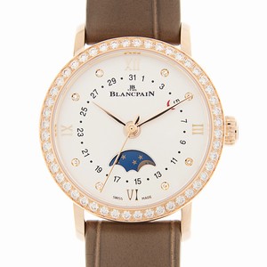 Blancpain VILLERET 6106-2987-55A Automatic 18kt Rose Gold & Diamonds White