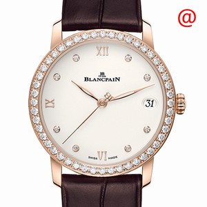 Blancpain VILLERET 6127-2987-55A Automatic 18kt Rose Gold & Diamonds Beige