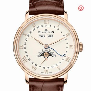 Blancpain VILLERET 6264-3642-55B Automatic 18kt Rose Gold Beige