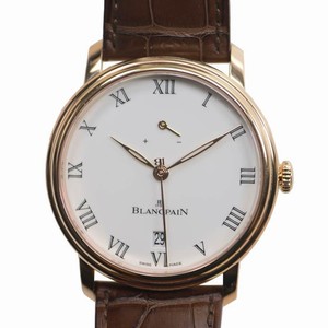 Blancpain VILLERET 6613-3631-55B Manual Wind 18kt Rose Gold White