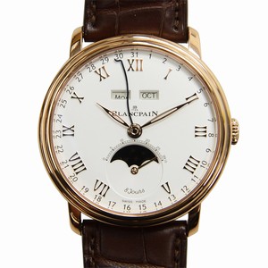 Blancpain VILLERET 6639-3642-A55B Automatic 18kt Rose Gold White