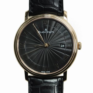 Blancpain VILLERET 6651-3630-55B Automatic 18kt Rose Gold Black