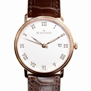 Blancpain VILLERET 6651-3642-55B Automatic 18kt Rose Gold White