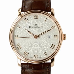 Blancpain VILLERET 6651C-3642-55A Automatic 18kt Rose Gold Silvery & White